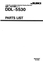 JUKI DDL5530 Parts Loist