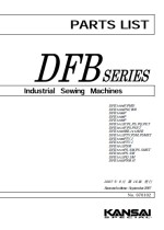 KANSAI DFB1404/1406/1412 Parts Book