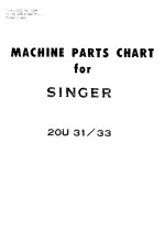 SINGER 20U31 & 20U33 Parts Book