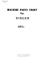 SINGER 491D Parts List