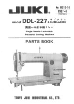 Juki DDL227 Parts Book
