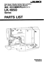 JUKI LK1850 Bartack Parts Book