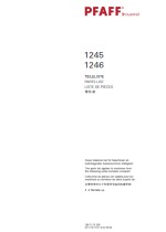 PFAFF 1245 & 1246 Parts Book