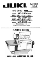 click HERE For The Juki MO2500 Series Parts List