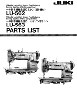 JUKI LU562 & LU563 Parts Book