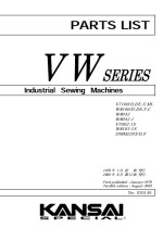 KANSAI SPECIAL V & W Series Parts Book